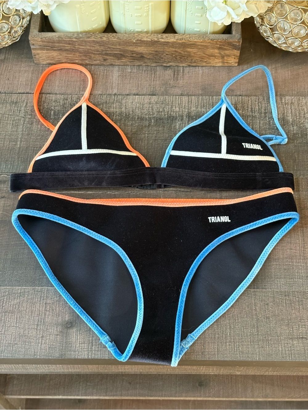 Triangl Black Velvet Bikini